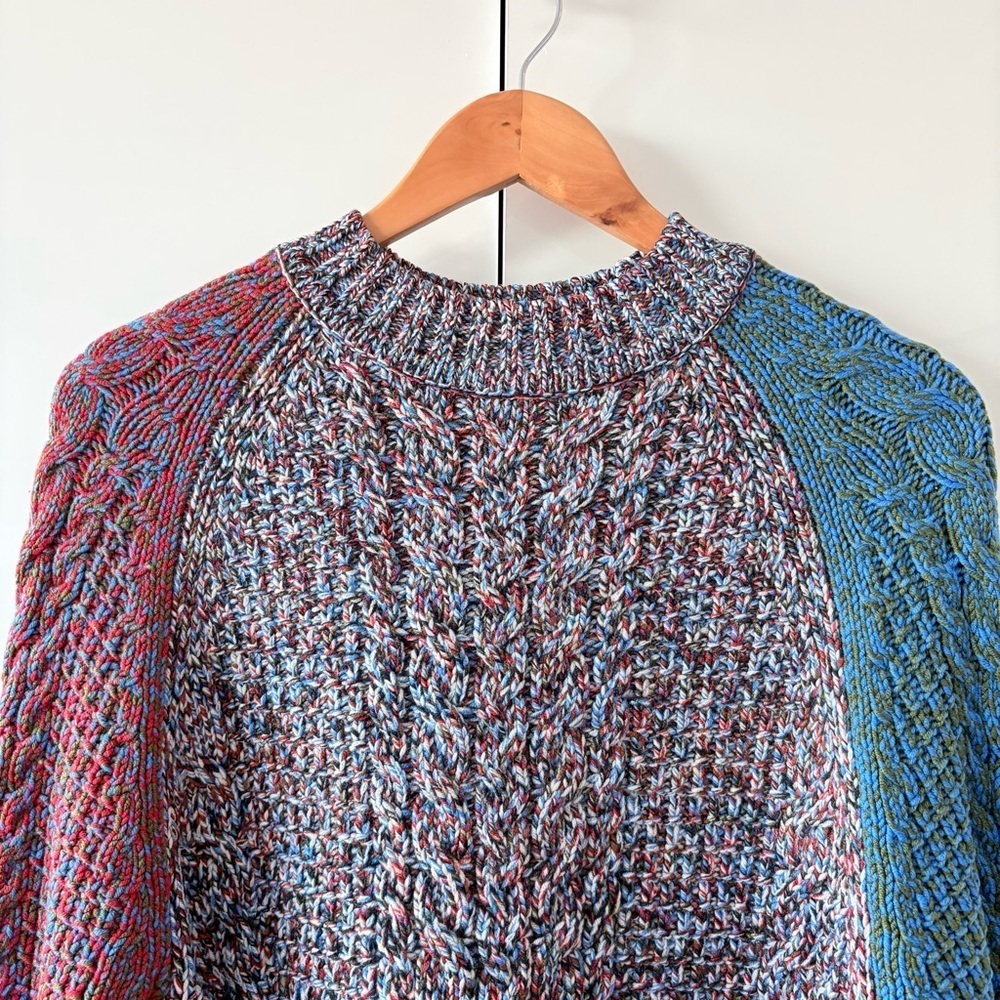 Jil Sander Navy Color Block Sweater - Picture 4 of 13